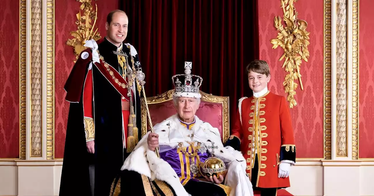 His Heirs! King Charles Poses With William, George in New Coronation Portrait