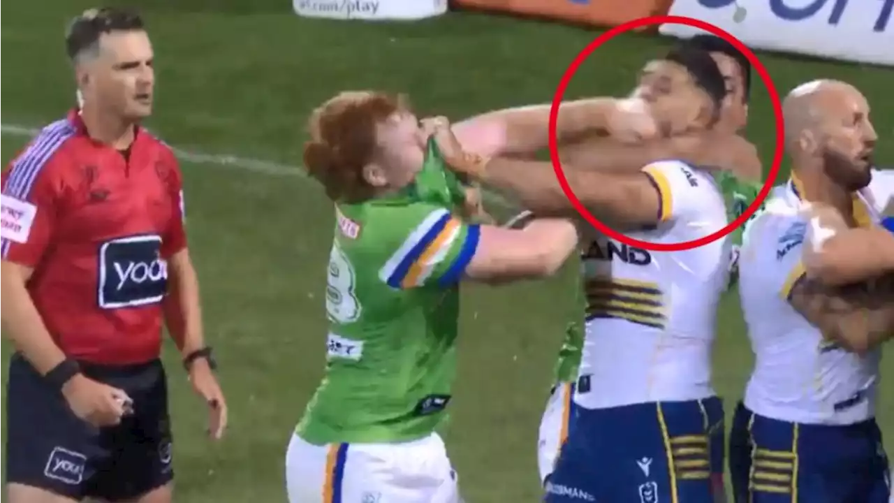 Raiders enforcer caught red-handed laying revenge punch on old rival