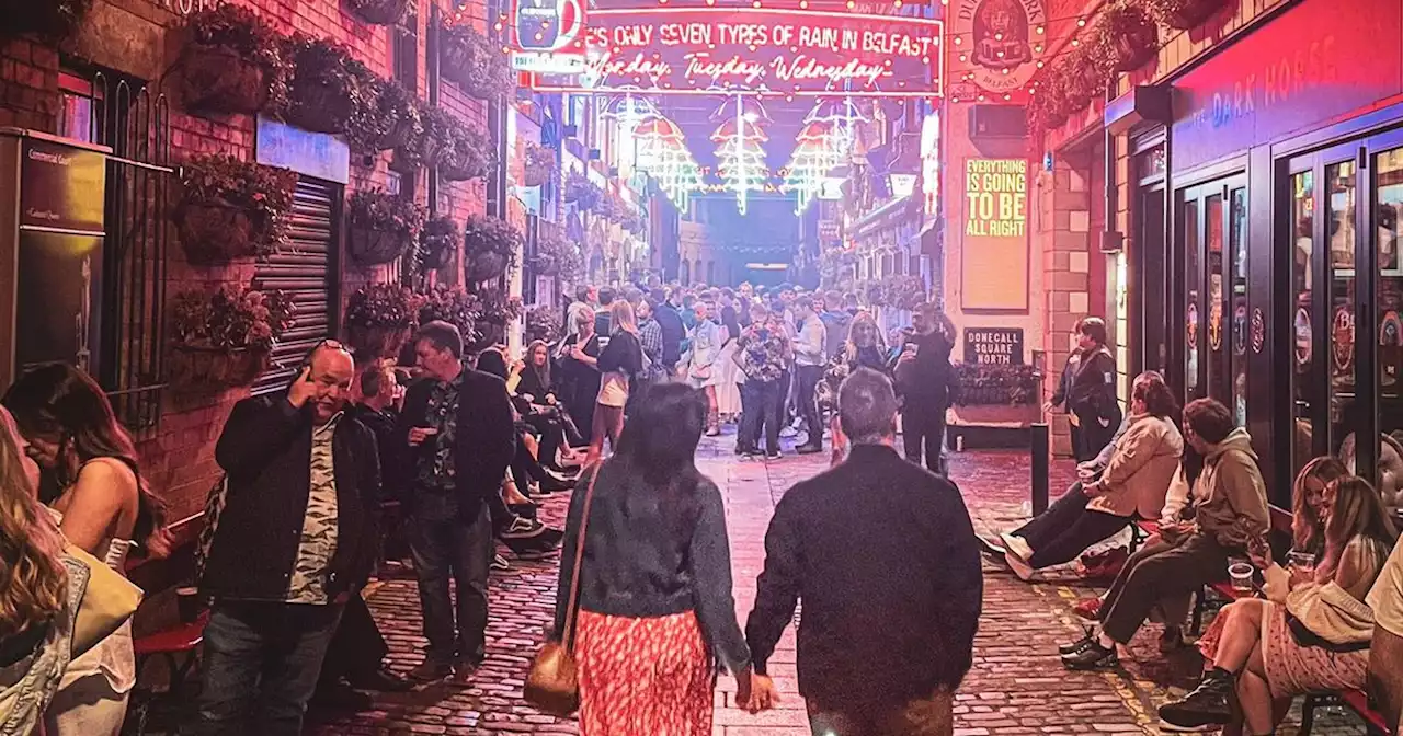 Cathedral quarter - NI DJ trying to find couple from beautiful picture