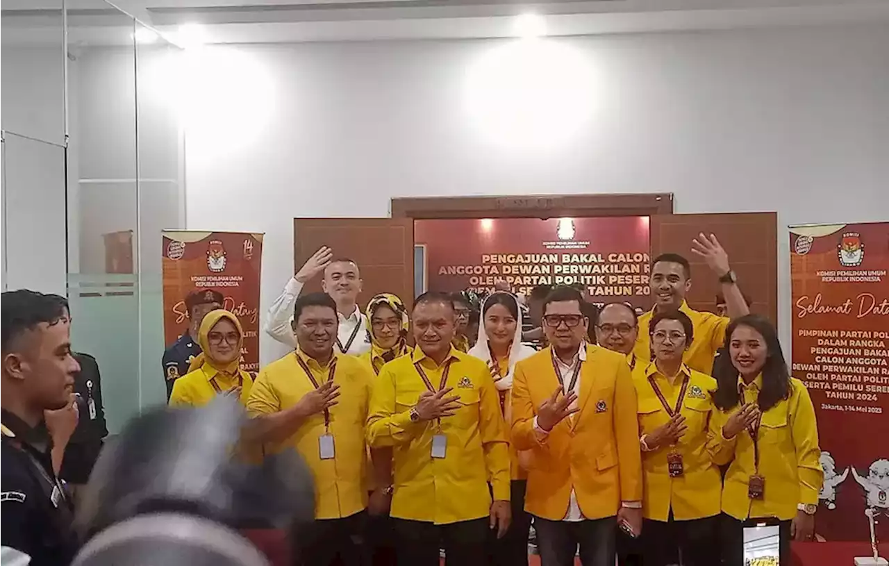 Tanpa Airlangga, Golkar Daftarkan 580 Caleg DPR RI ke KPU