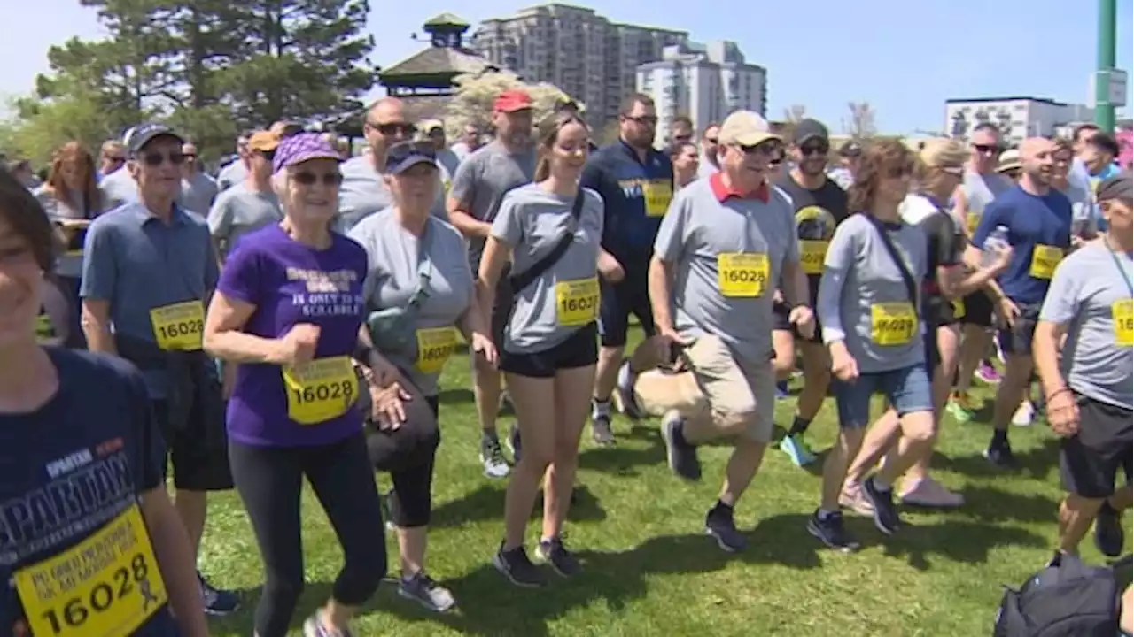 Hundreds join memorial run in honour of slain OPP Const. Grzegorz Pierzchala | CBC News