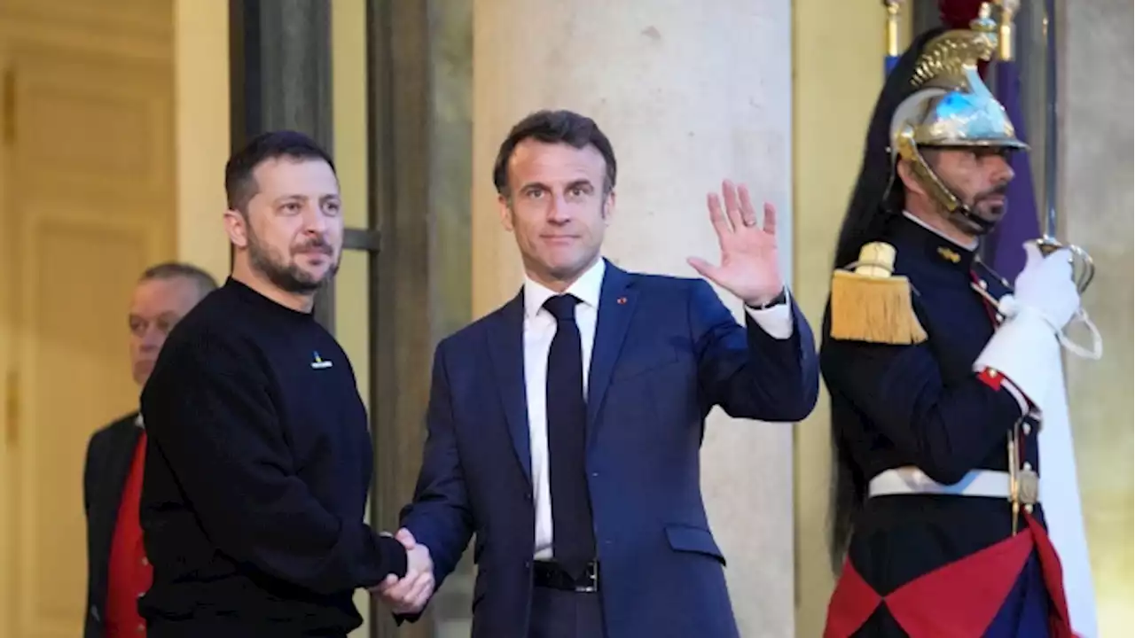 Ukraine's Zelenskyy makes surprise visit to Paris for talks with French President Macron