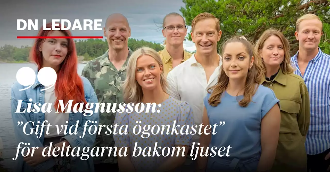 Lisa Magnusson: ”Gift vid första ögonkastet” för deltagarna bakom ljuset