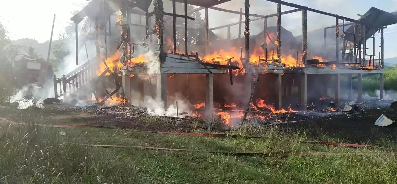 Firefighter's house razed to the ground