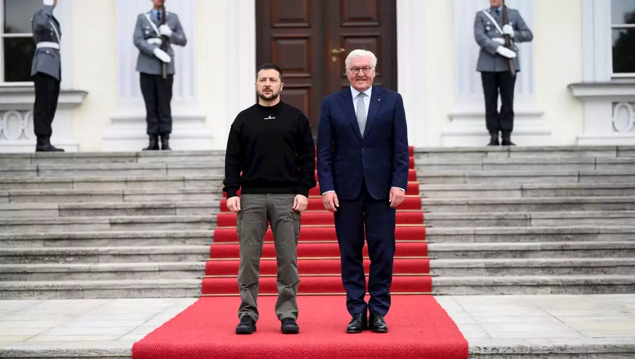 Ukraine-News: Bundespräsident Steinmeier empfängt Selenskyj auf Schloss Bellevue