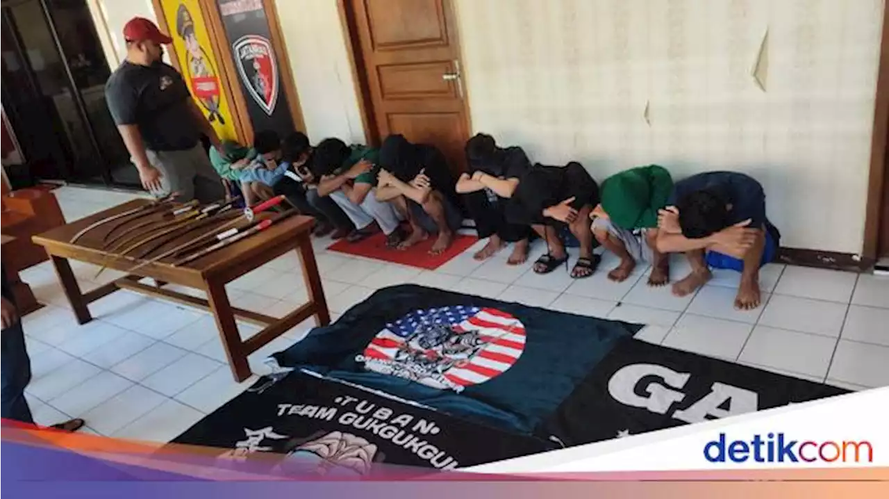 Bawa Sajam Hendak Tawuran, 11 Geng Gukgukguk di Tuban Diamankan