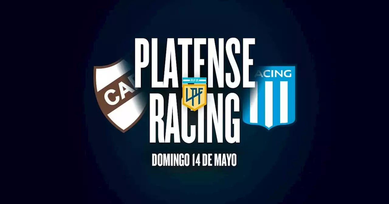 Platense - Racing: hora, TV y posibles formaciones