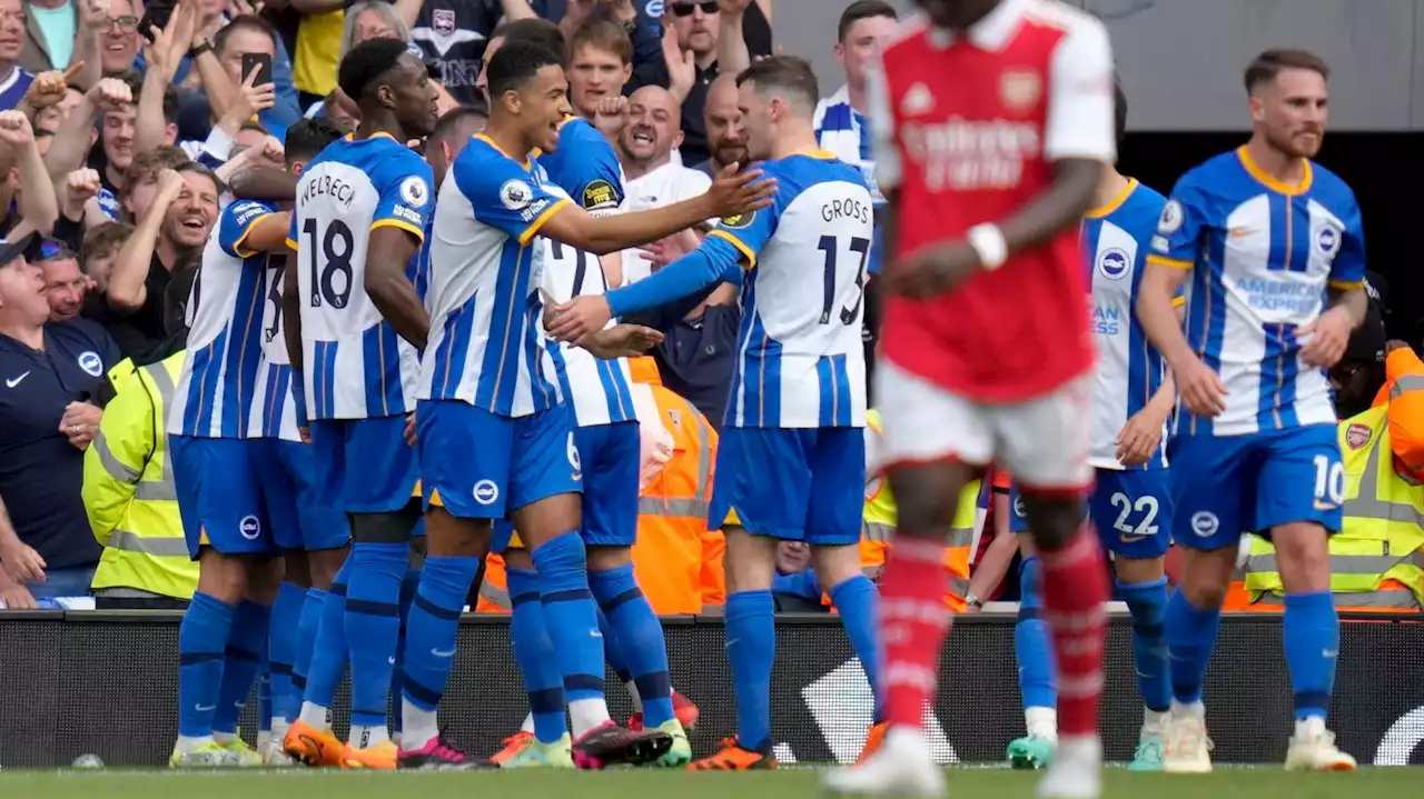 Arsenal taught £77m lesson by brilliant Brighton and De Zerbi as title finally slips from Arteta's grasp