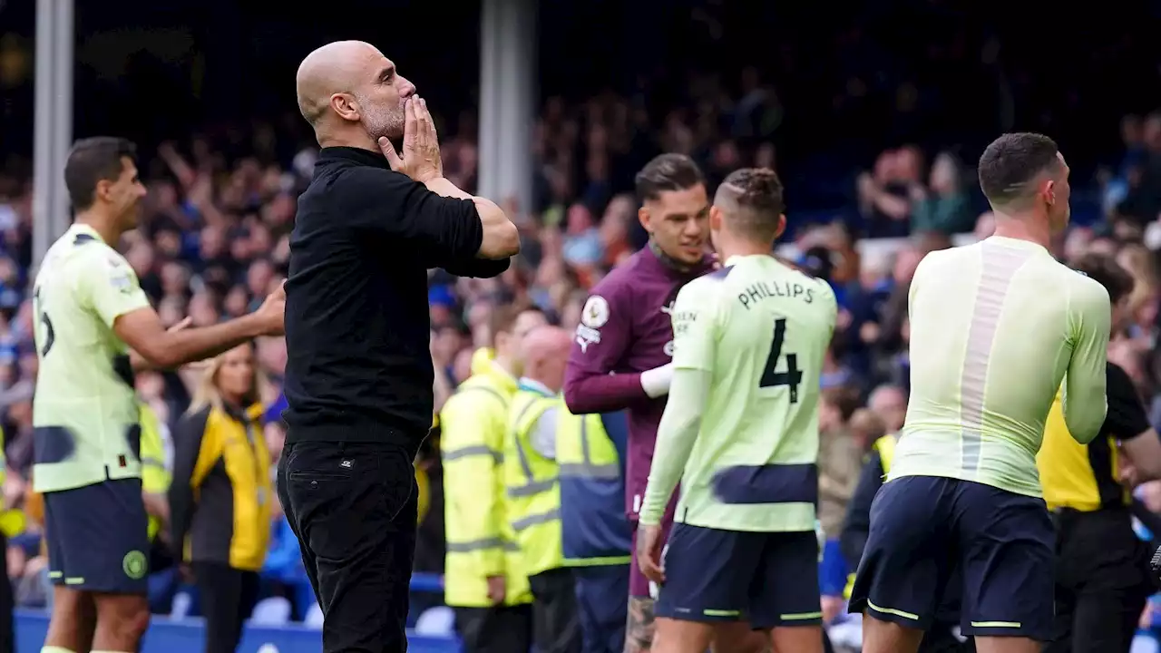 Guardiola slams Everton man for 'unnecessary' on-field drama 'with Laporte, Grealish, everybody'