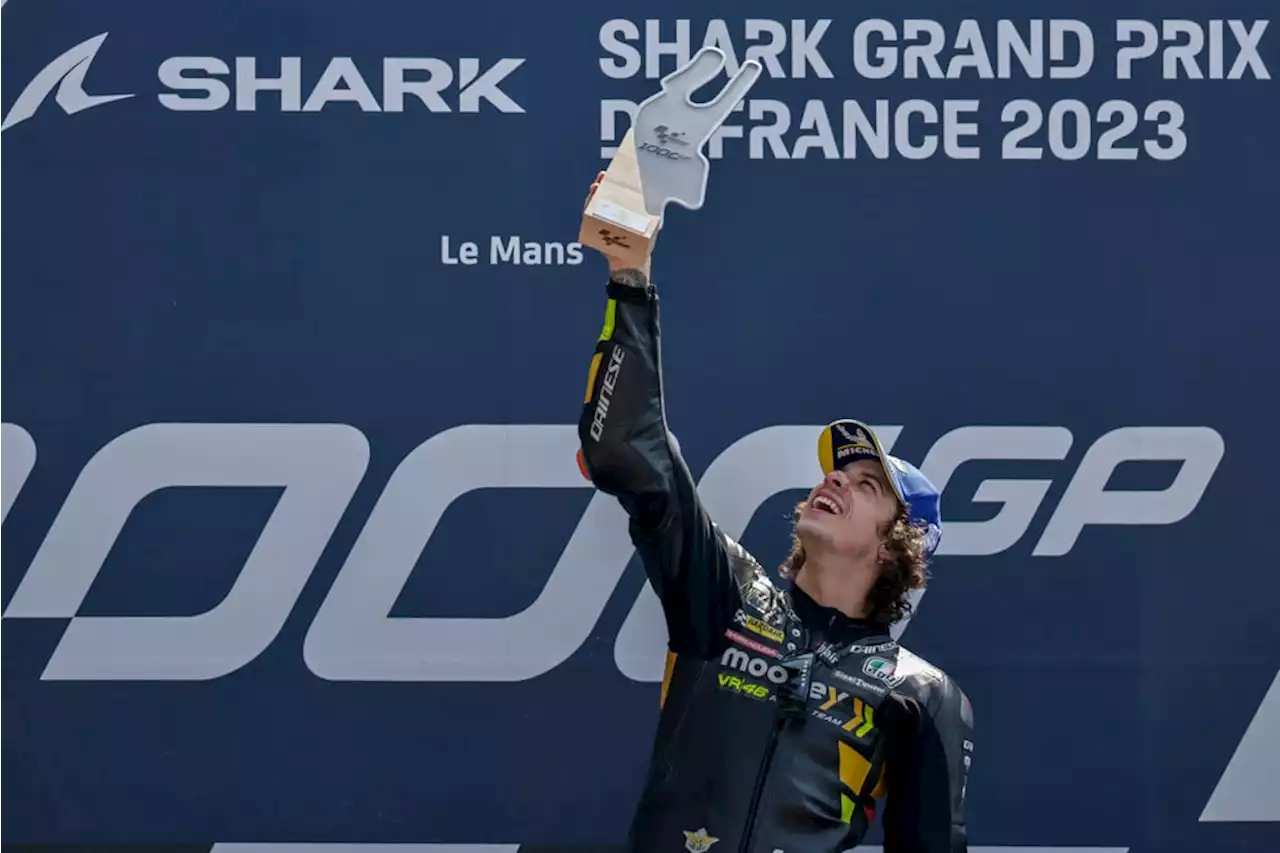 Bezzecchi wins French GP as Bagnaia crashes out