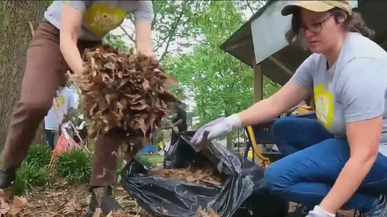 Philadelphia's Love Your Park week sees hundreds of volunteers in massive park clean-up