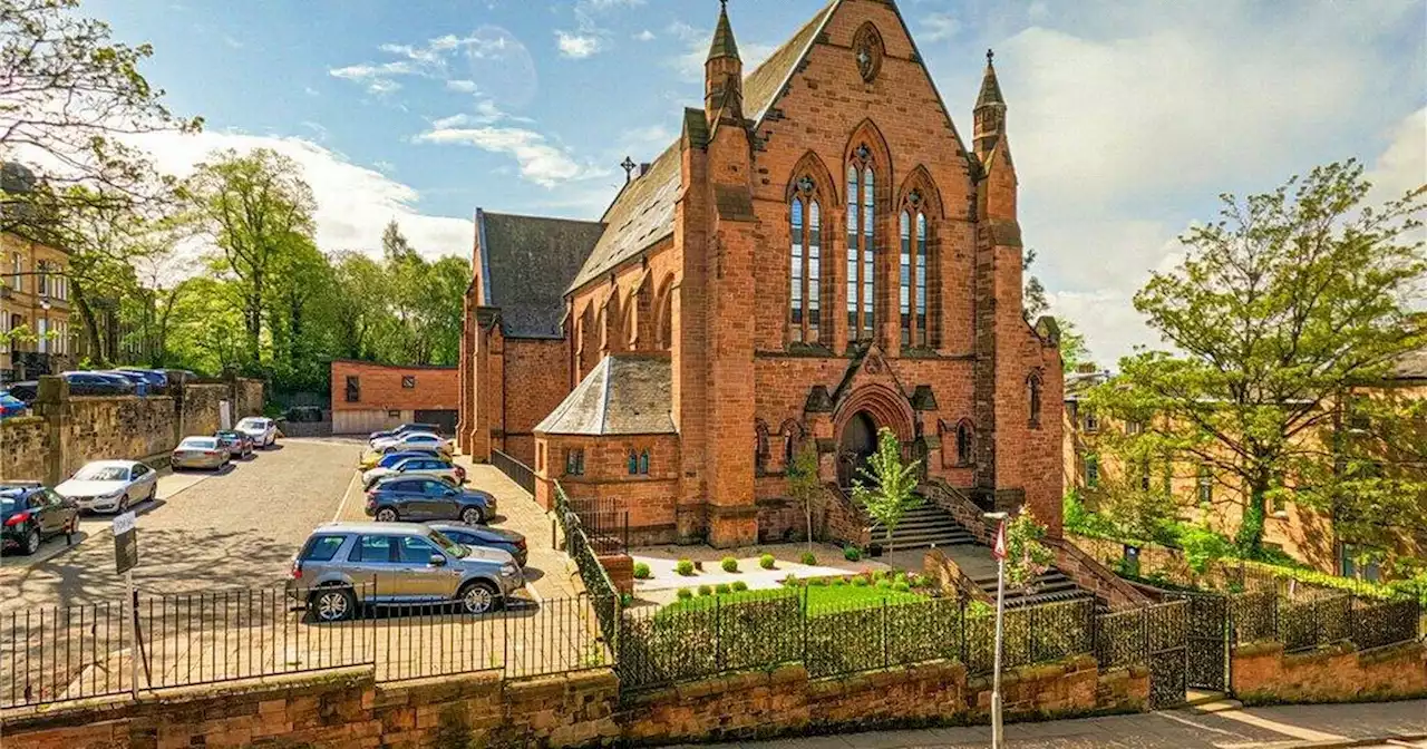 Flat in 129-year-old converted church with stained glass windows up for sale