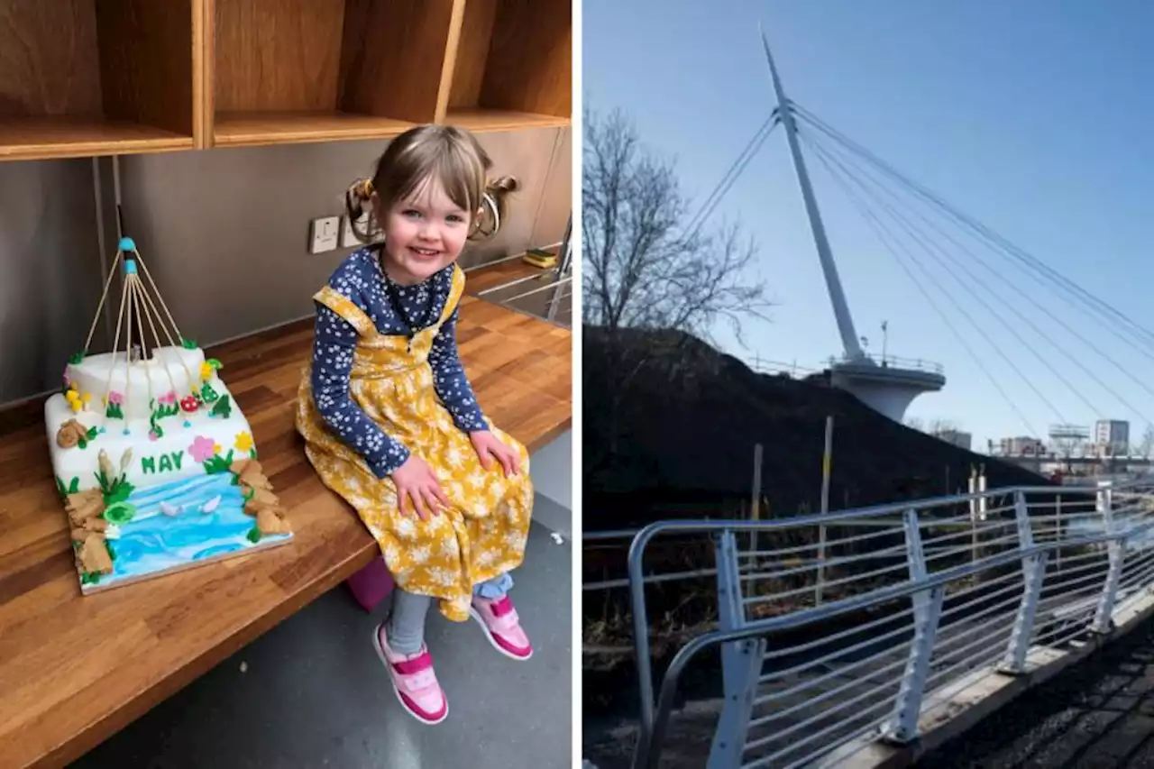 Glasgow girl celebrates birthday with Stockingfield Bridge cake