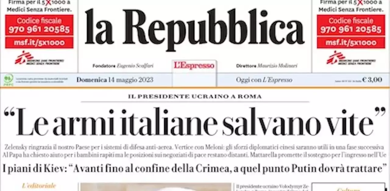 Le prime pagine di oggi - Il Post