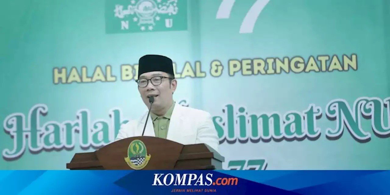 Gubernur Jabar Ridwan Kamil Raih Penghargaan Jer Basuki Mawa Beya