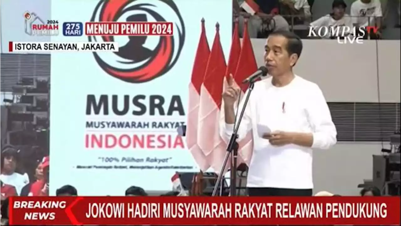 Terima Tiga Nama Capres Hasil Musra, Jokowi: Bagian Saya Beri Bisikan Kuat kepada Partai-Partai