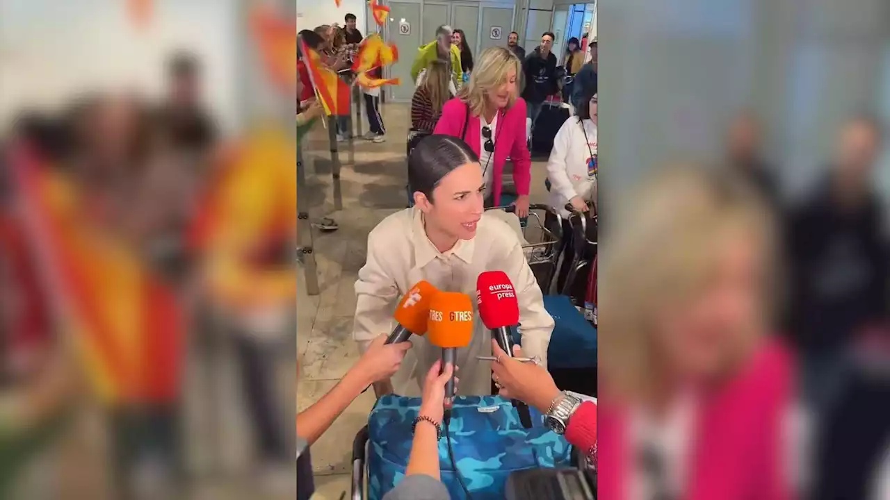 Blanca Paloma llega a España tras su actuación en Eurovisión y la primera frase que pronuncia es para escucharla