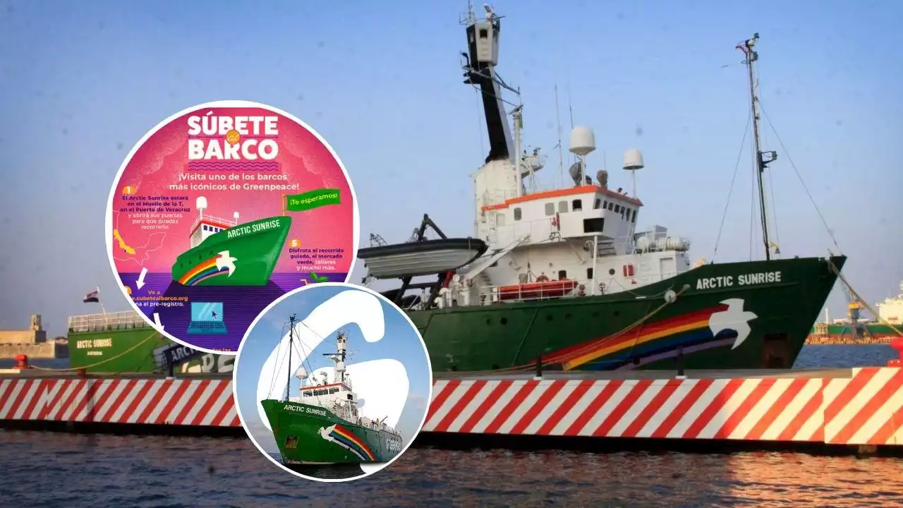 Súbete al barco Artic Sunrice de Greenpeace en Veracruz; así puedes visitarlo