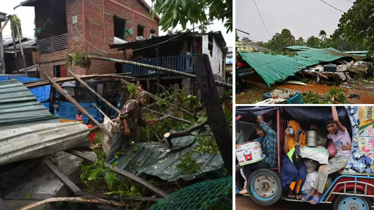 Deaths reported as extreme cyclone strikes coast of Bangladesh and Myanmar sparking scramble for shelter