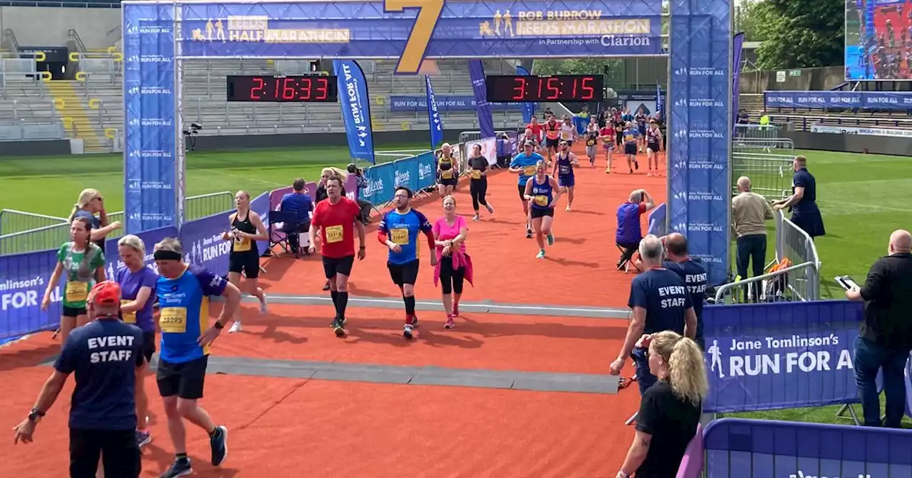 Rob Burrow Marathon and Leeds Half Marathon results