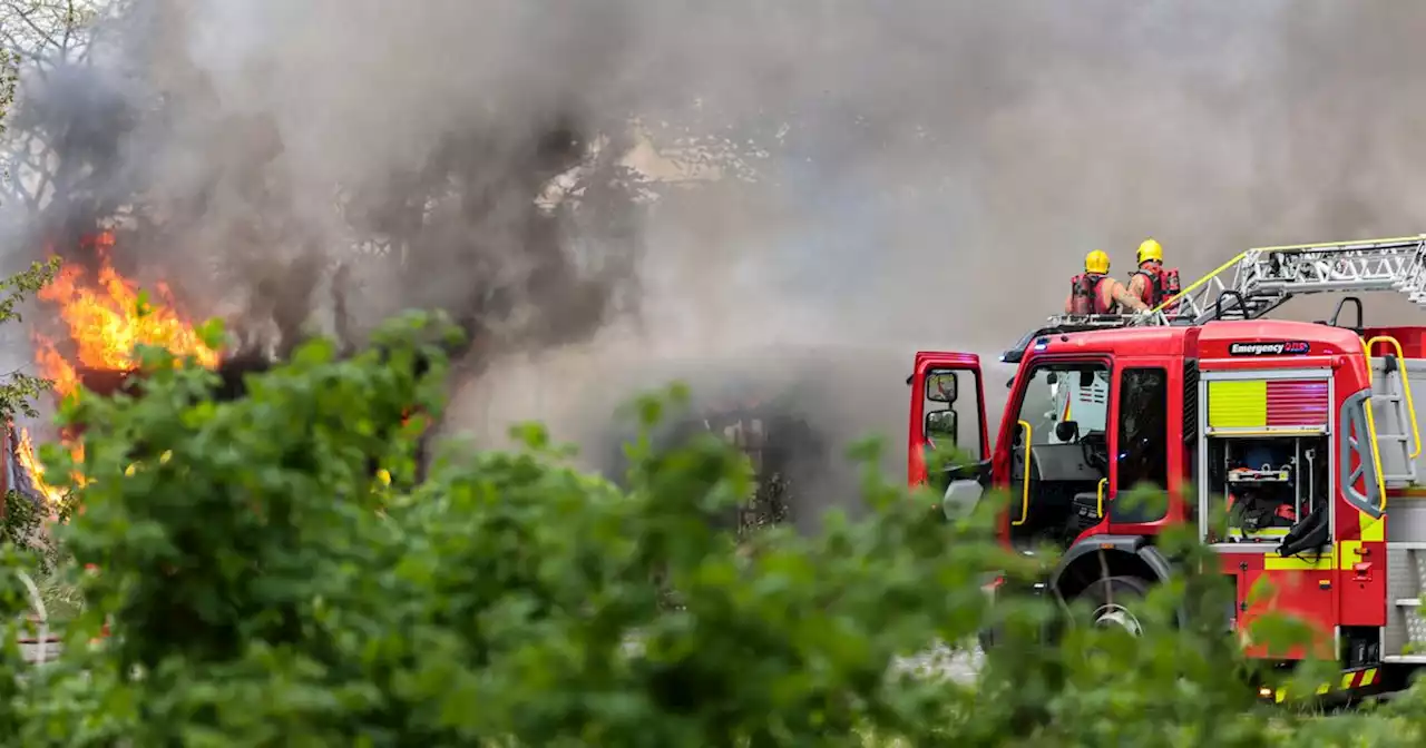 Residents watched as flames tore through beloved ex-social club