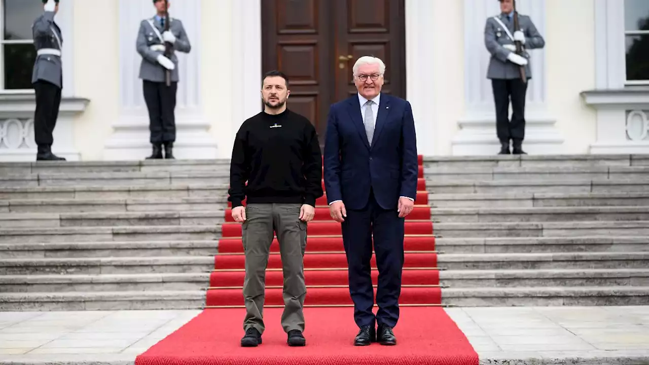 Selenskyj trifft Steinmeier in Schloss Bellevue