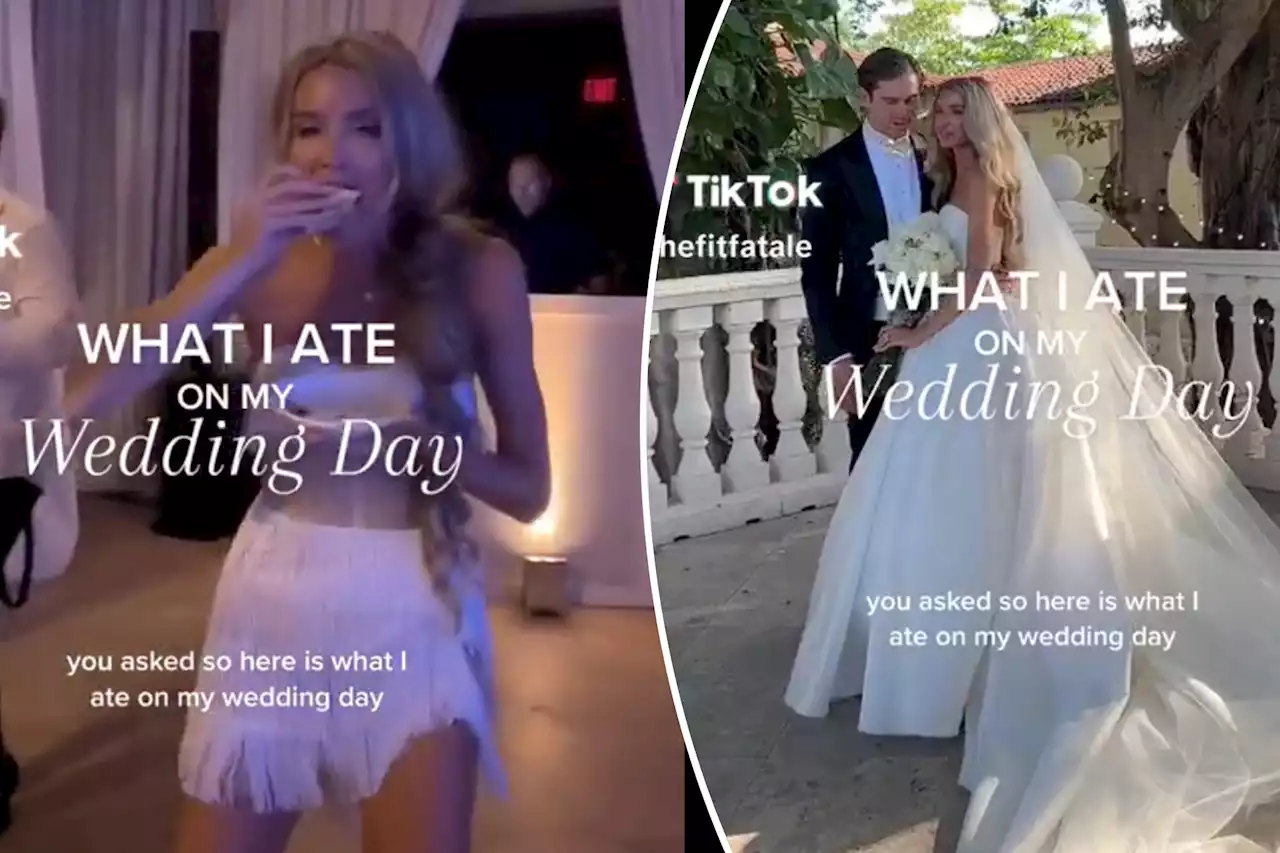 Influencer roasted for sharing what she ate at ‘healthy’ wedding: ‘Insane’