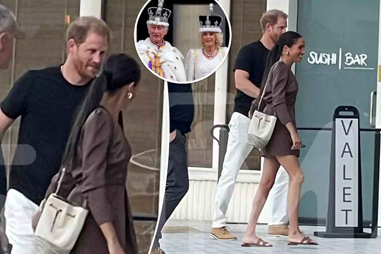 Prince Harry, Meghan Markle enjoy date night in first pics since coronation