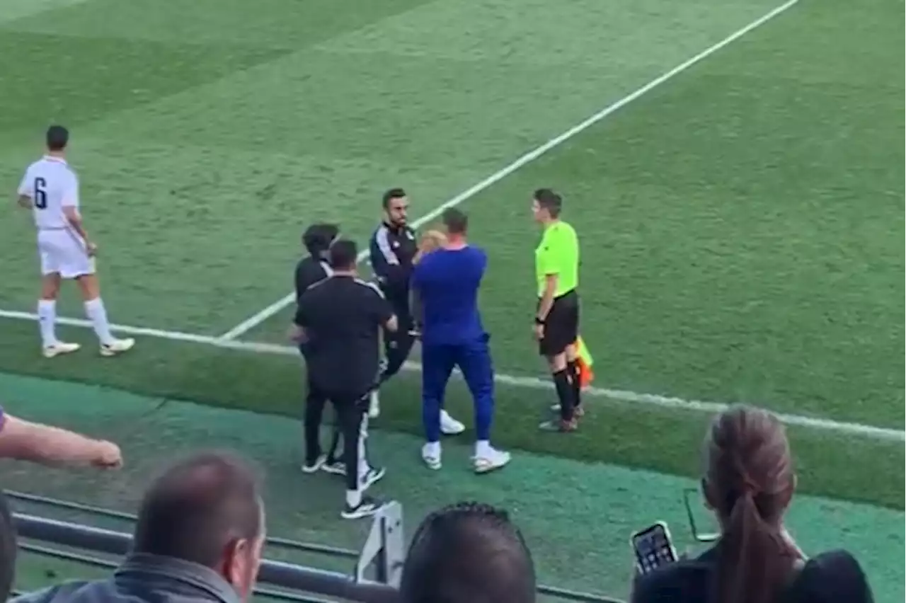 Fernando Torres sent off after touchline clash with ex-Liverpool teammate