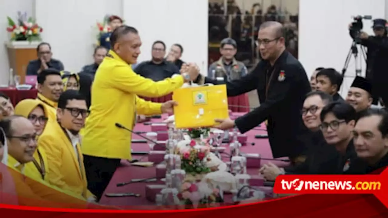 Golkar Malam-malam Daftarkan 580 Bacaleg DPR ke KPU