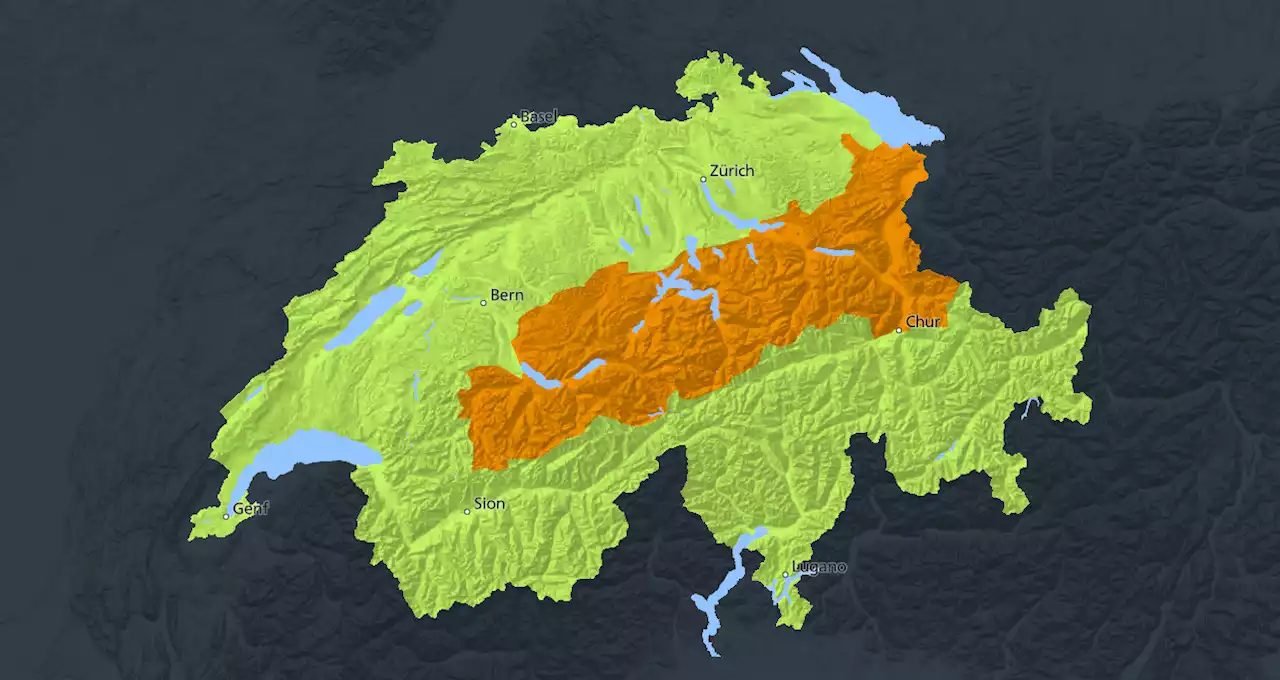 Wetter Schweiz: Gefahrenstufe 3 wegen Niederschlägen