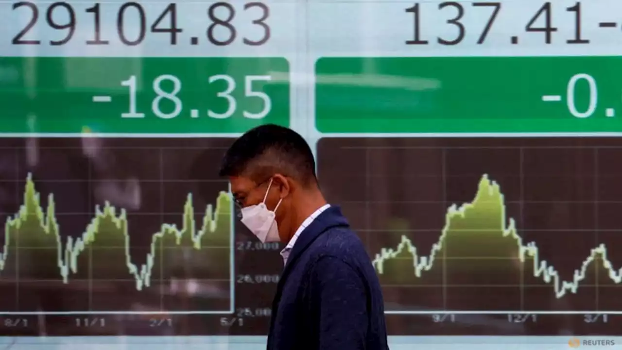 Asian shares braced for China data, Fed speakers