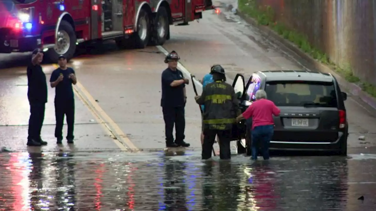 St. Louis officials respond to several calls of motorists trapped during flash flooding | CNN