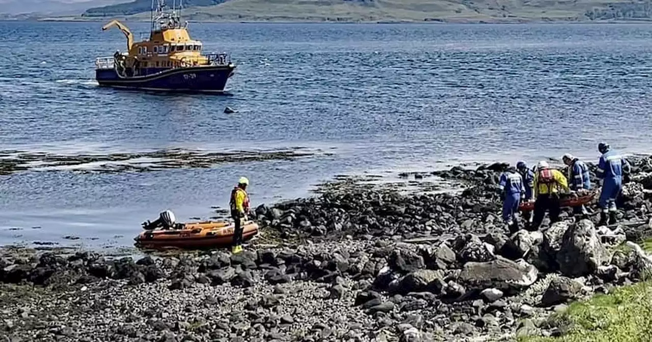 Scots lifeboat rescues walker who fell ill on remote island trail