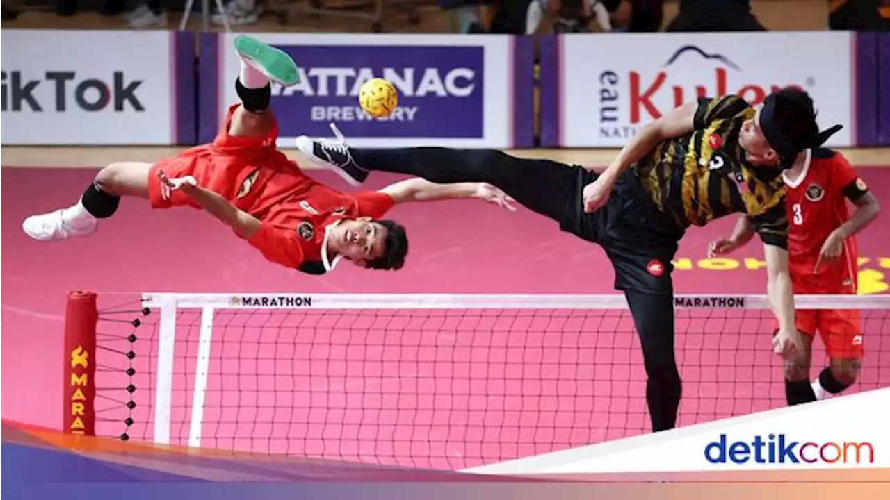 Momen Sepak Takraw Indonesia Gulung Malaysia dan Raih Emas