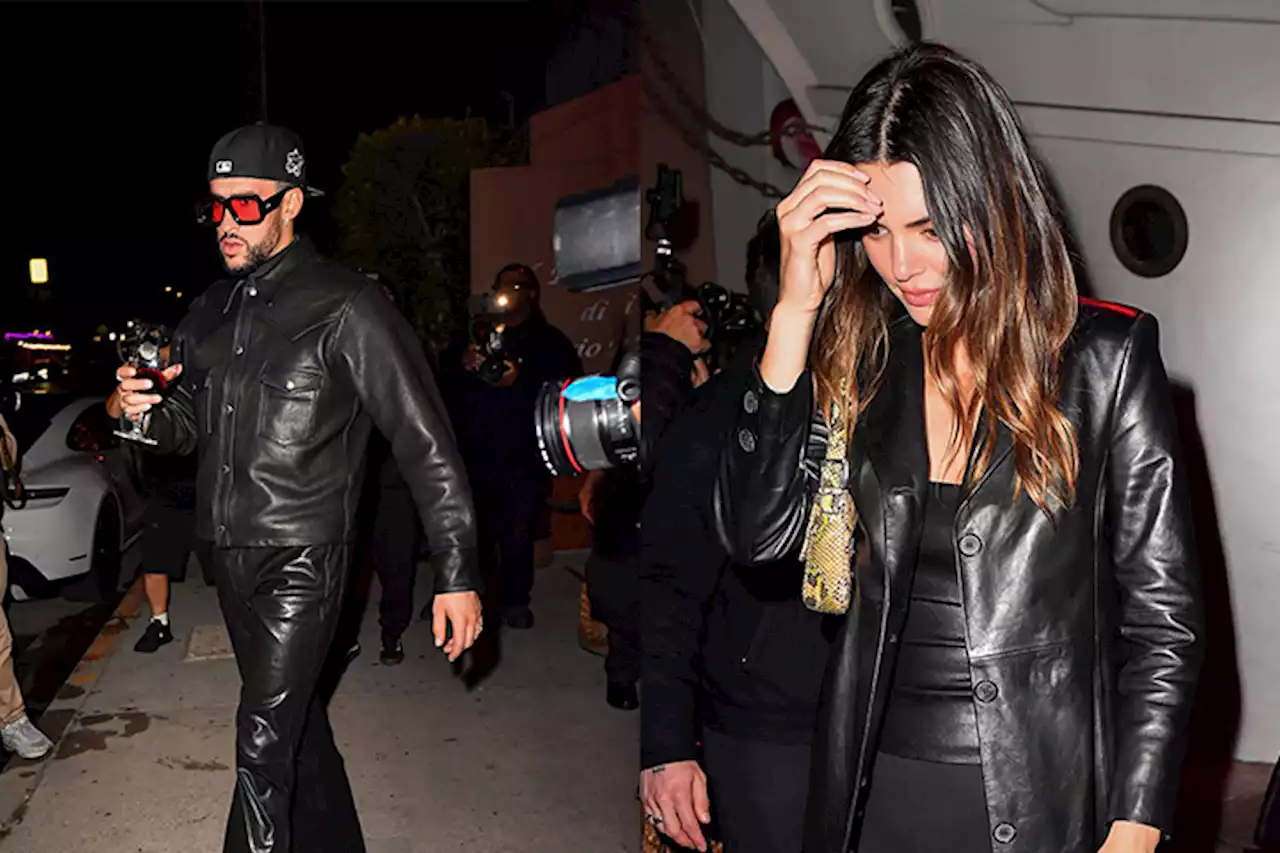 Kendall Jenner And Bad Bunny Step Out In Matching Leather Attire At Birthday Party