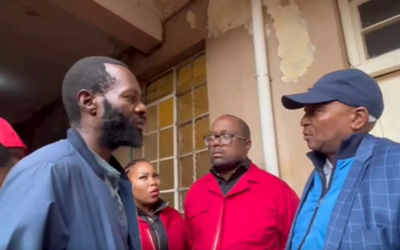 Acting Joburg mayor Kunene has argument with caretaker of flats in Hillbrow