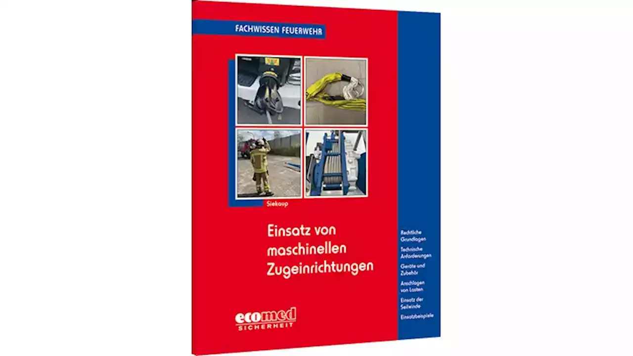 Buch 'Fachwissen Feuerwehr': Einsatz von maschinellen Zugeinrichtungen