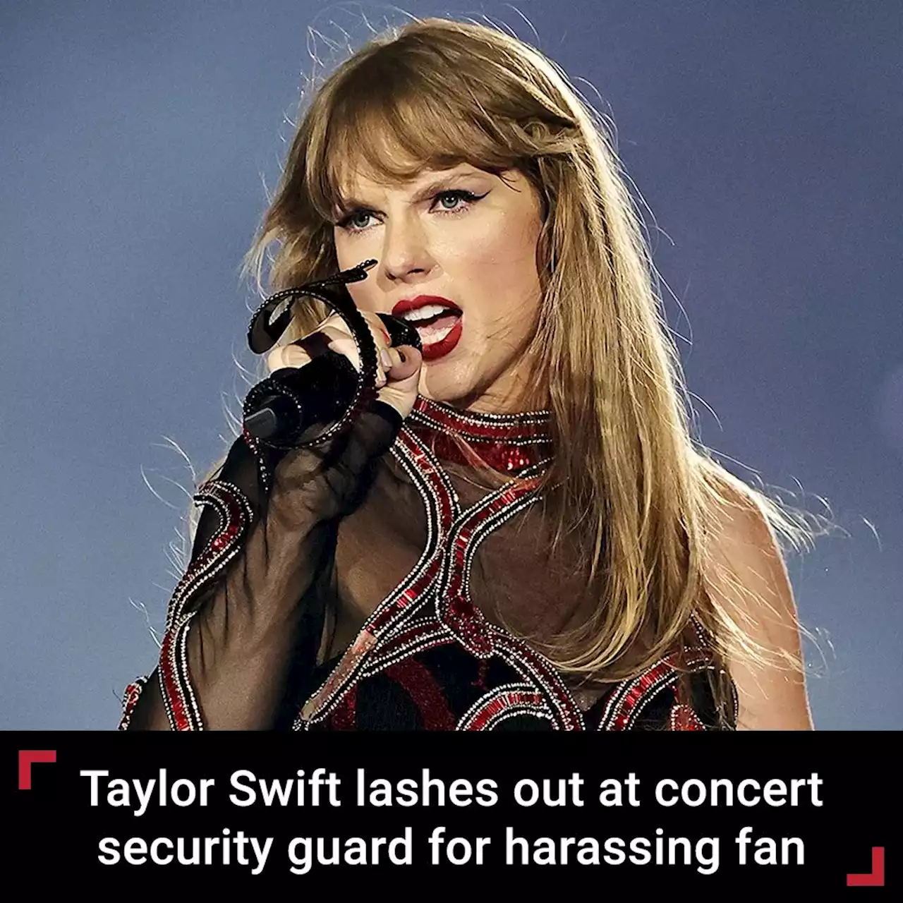 Taylor Swift screams during Eras Tour concert for security guard to stop harassing fan