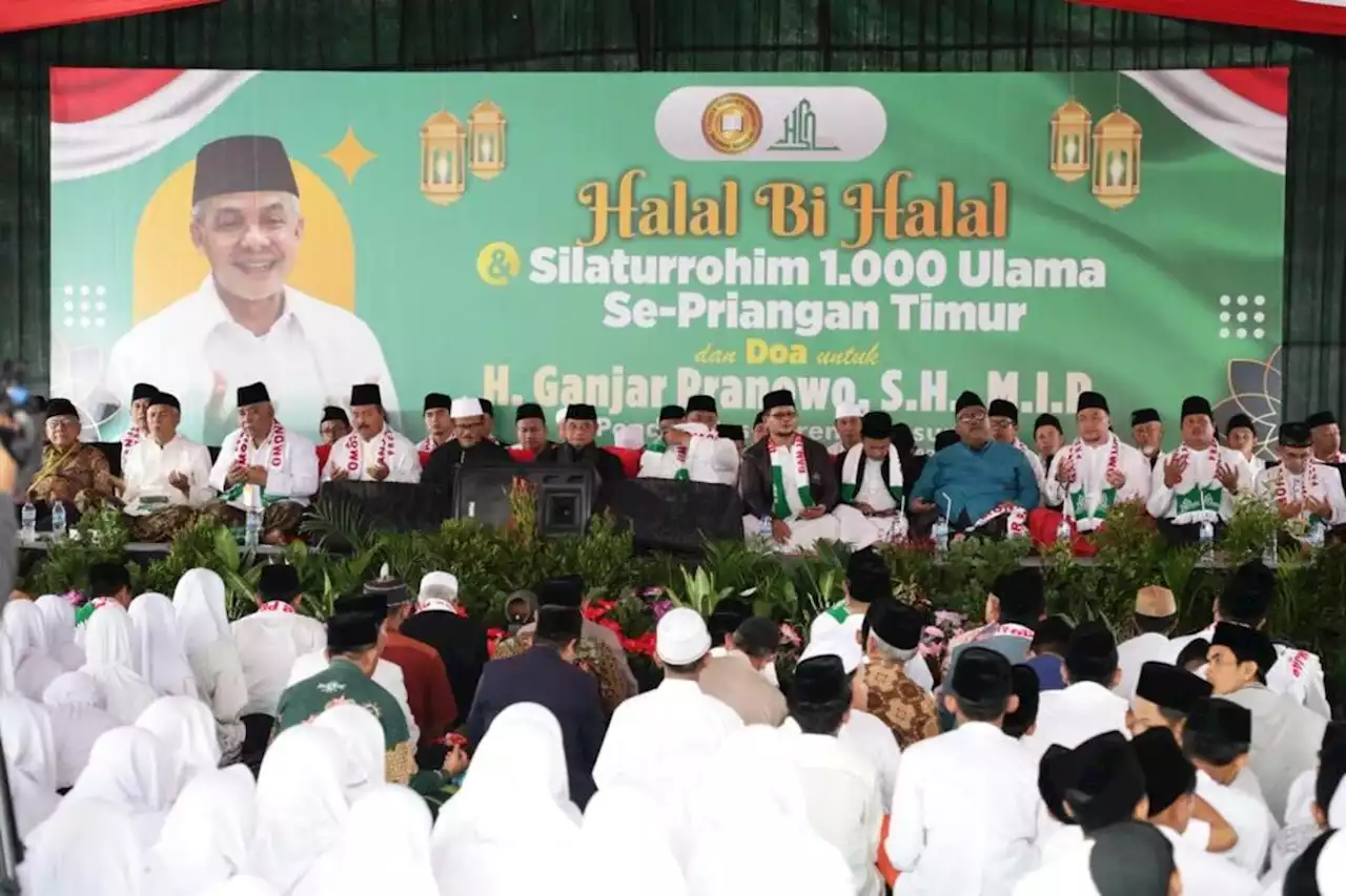 Hisnu dan 1.000 Ulama Jabar Kompak Dukung Ganjar Pranowo