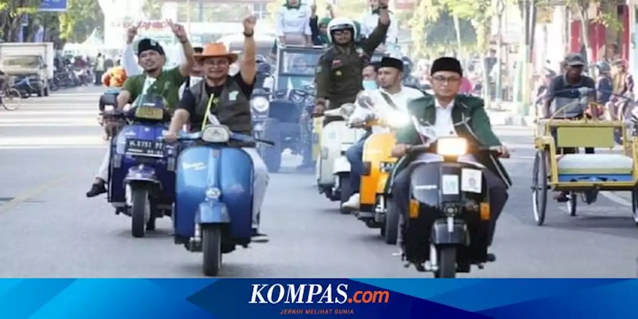 Polres Pamekasan Sanksi Kader PKB Konvoi Tanpa Helm Saat Daftar Bacaleg