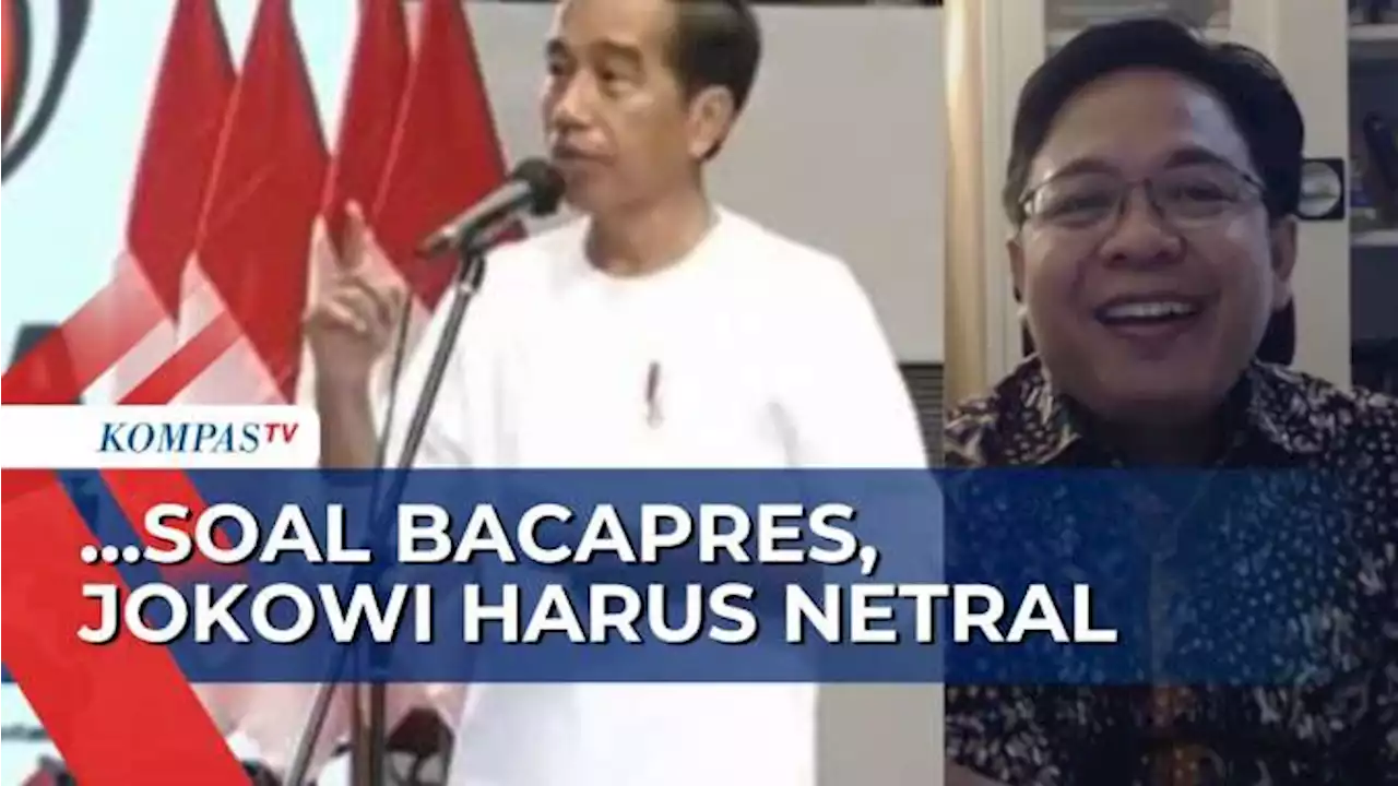 Direktur Eksekutif Indikator Politik Indonesia: Soal Bacapres, Jokowi Harus Netral