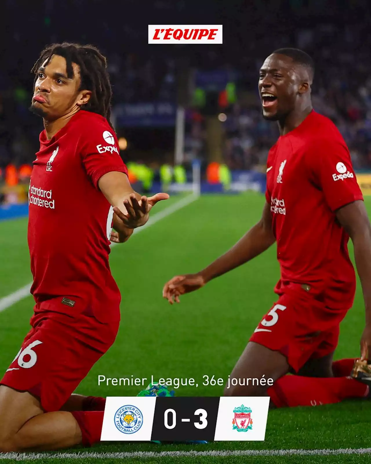 Liverpool revient à un point de la Ligue des champions en gagnant à Leicester