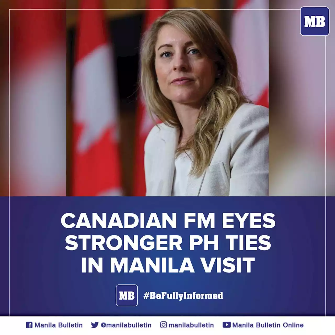 Canadian FM eyes stronger PH ties in Manila visit