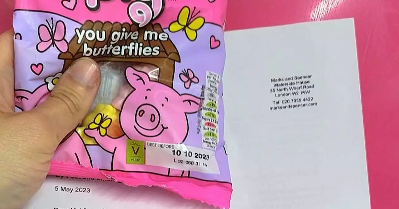 'M&S sent me a packet of Percy Pigs with a legal letter - I'm stunned'