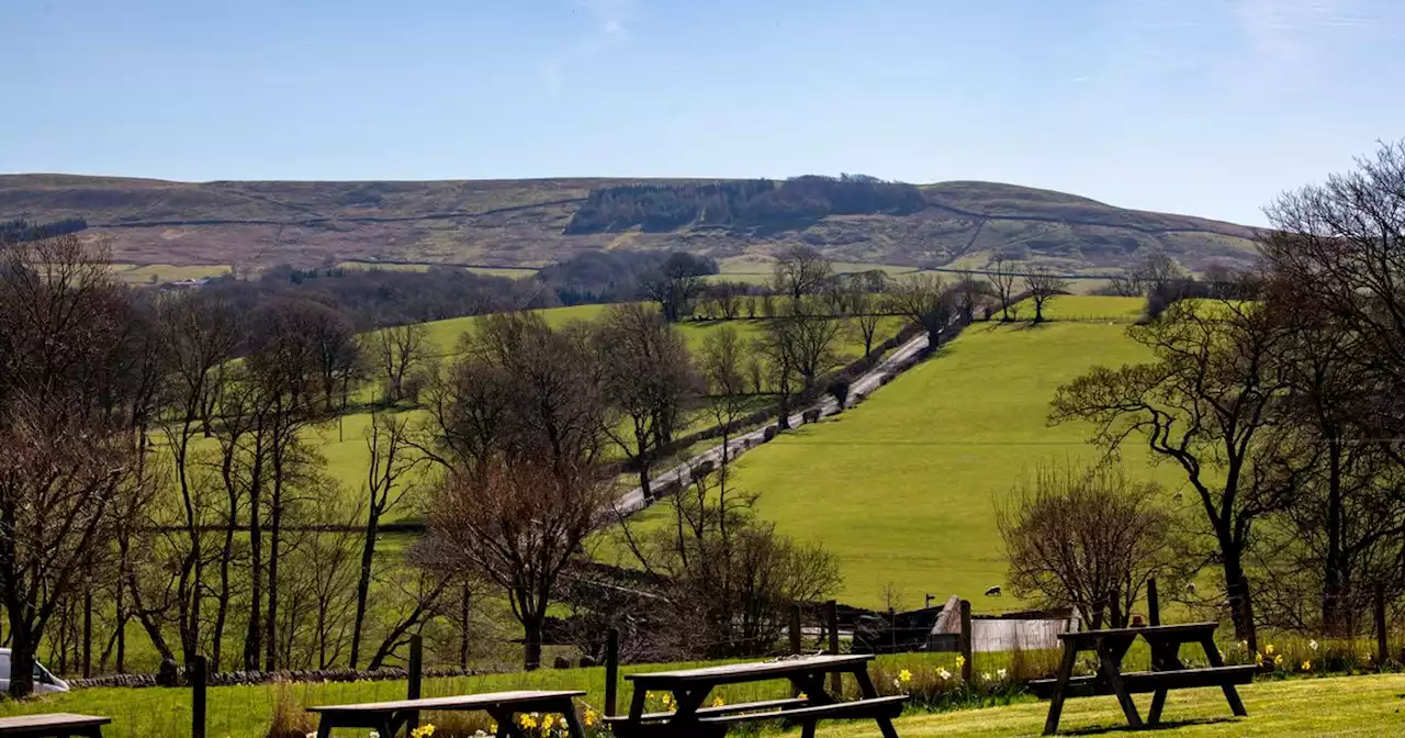 The tiny village an hour from Manchester with a breathtaking beer garden view