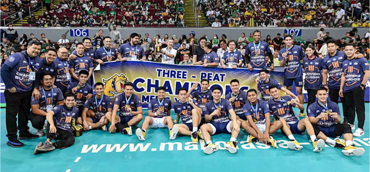 Bulldogs score UAAP volley 3-peat