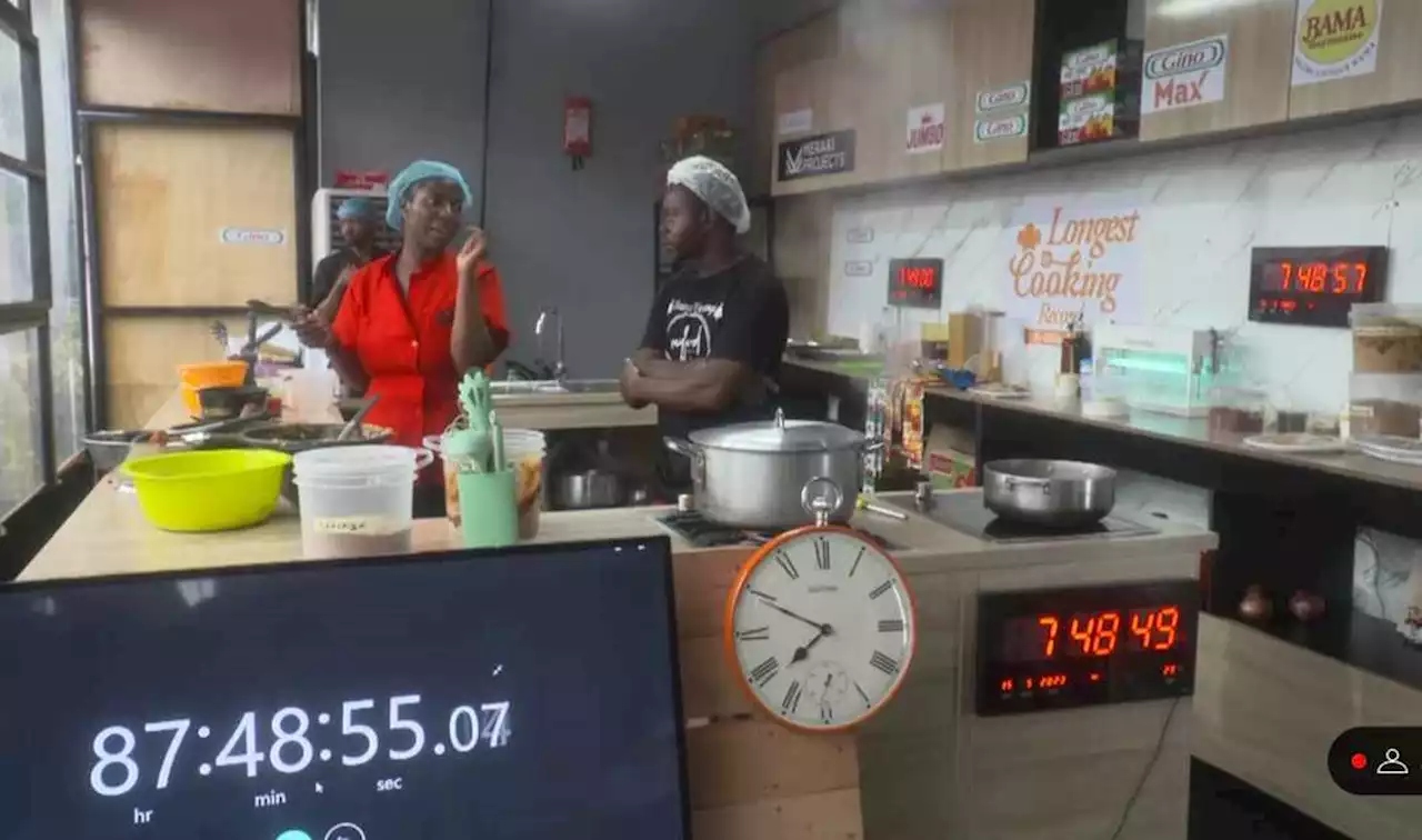 BREAKING: Nigerian chef, Hilda Baci, surpasses previous cooking marathon record holder