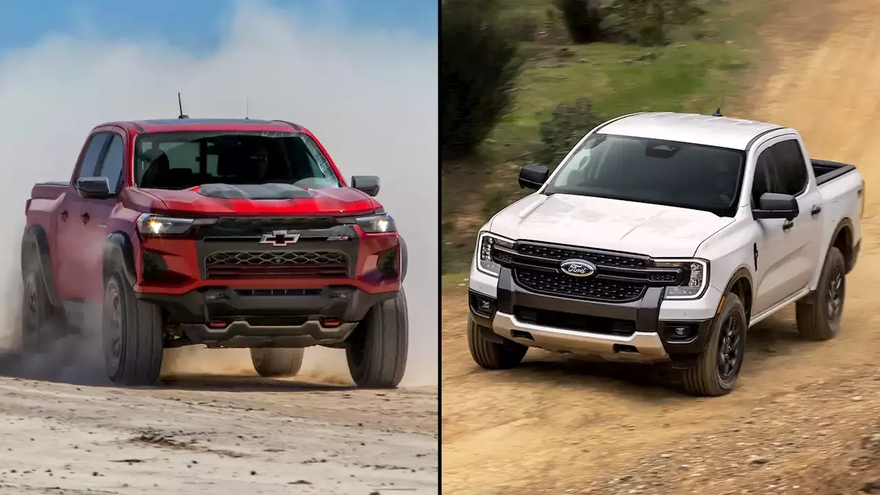 2024 Ford Ranger vs. 2023 Chevrolet Colorado Specs Showdown