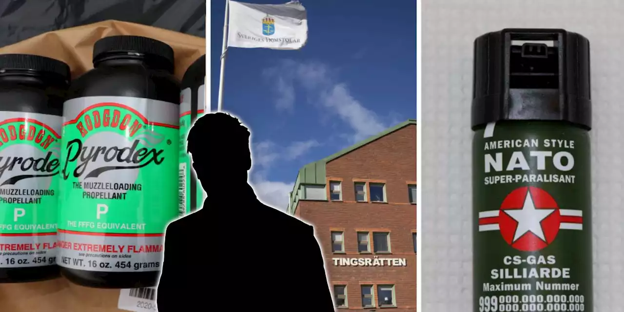 Polisen hittade sju kilo krut – nazist inför rätta